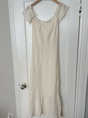 Reformation Butterfly white dress